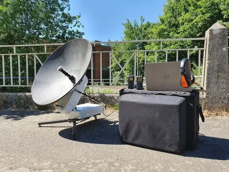 SCORPION Multi-band Manpack Satellite Terminal